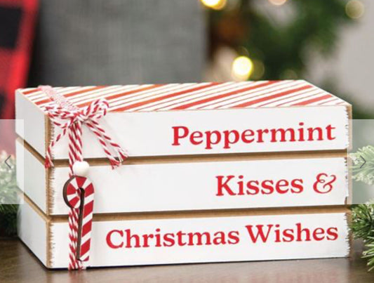 Peppermint Kisses Book Stack