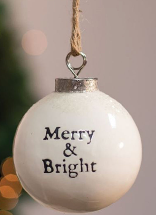 Merry & Bright Ornament