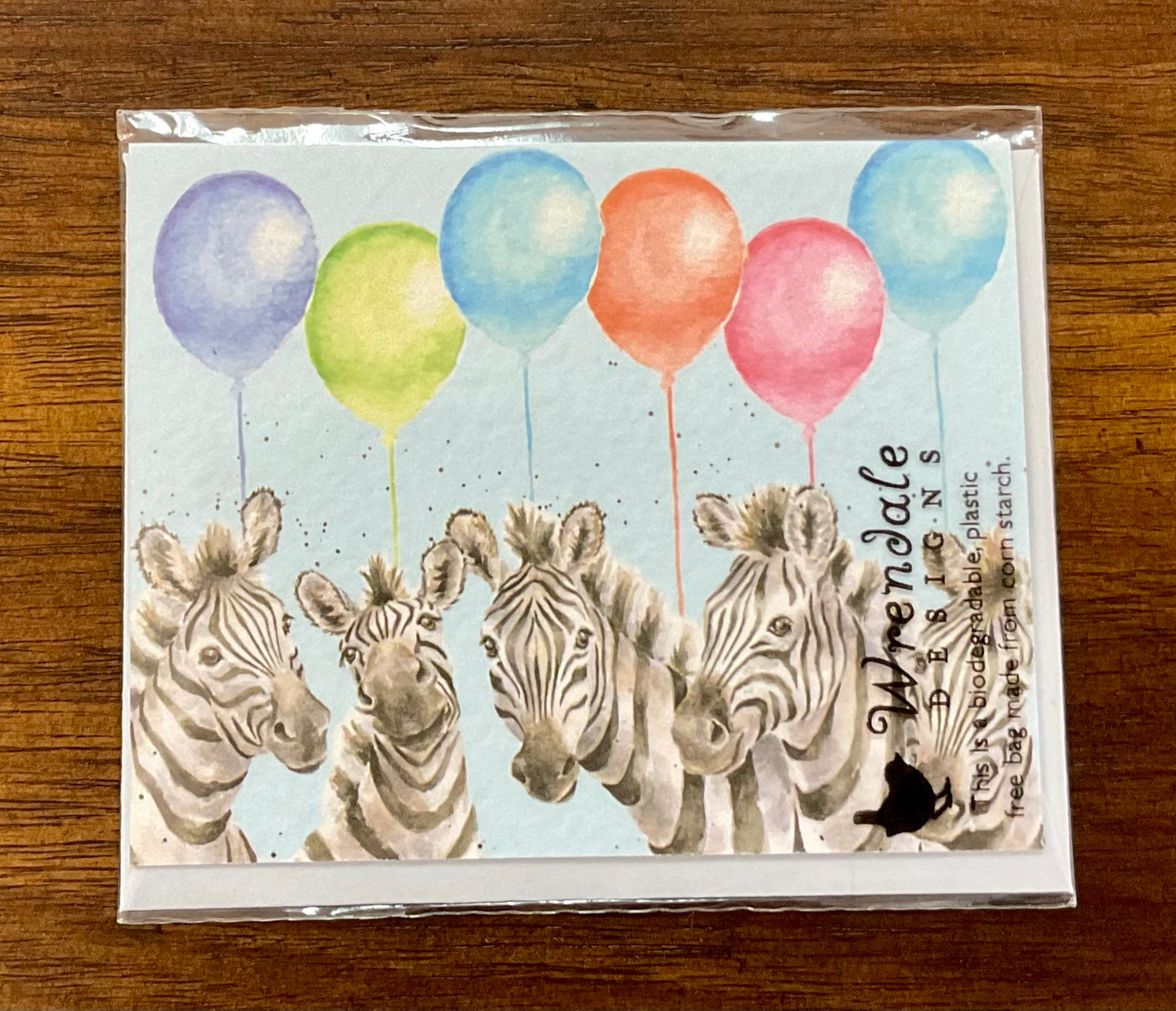 GE110 Mini Zebra Party Card