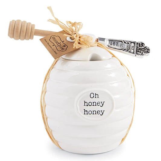 MudPie Circa Honey Pot Set