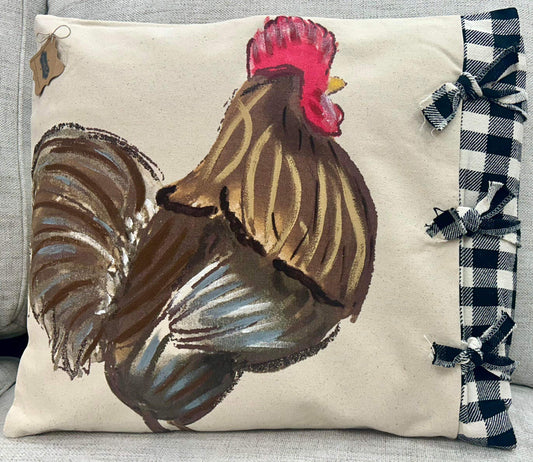 MudPie Animal Painted Pillow