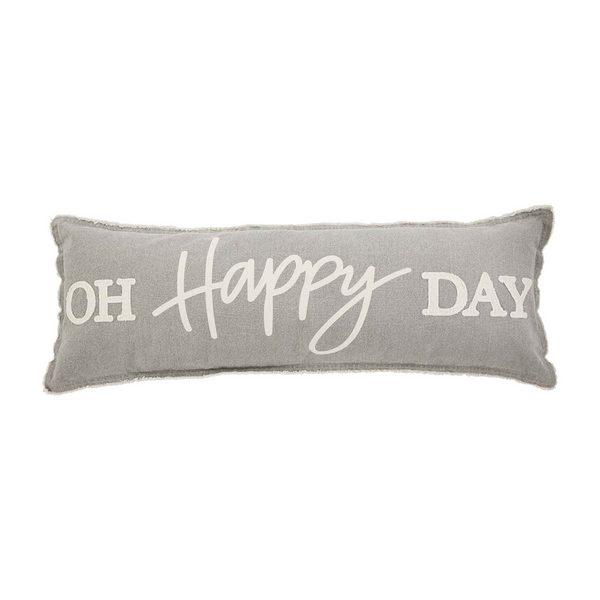 MudPie Oh Happy Day Long Pillow