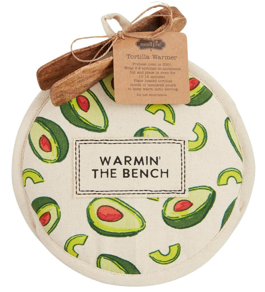 MudPie Tortilla Bench Insulated Warmer