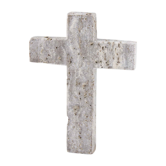 MudPie Travertine Cross