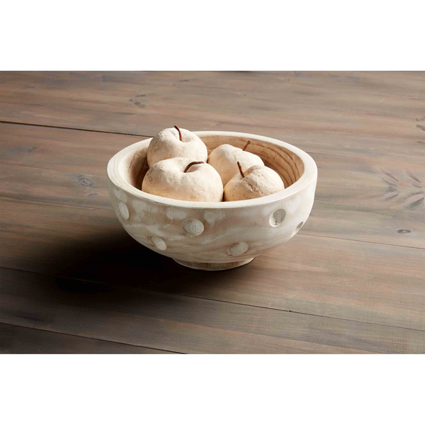 MudPie Dotted Wood Bowl