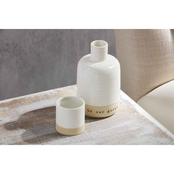 MudPie Farmstead Bedside Carafe Set