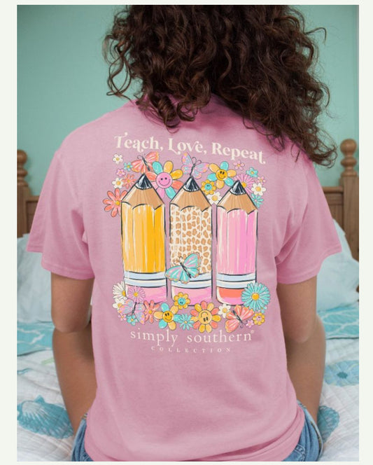 Simply Southern Teach Love Shirt