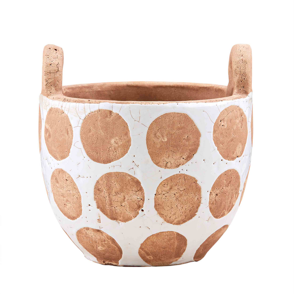 MudPie White Dot Pot