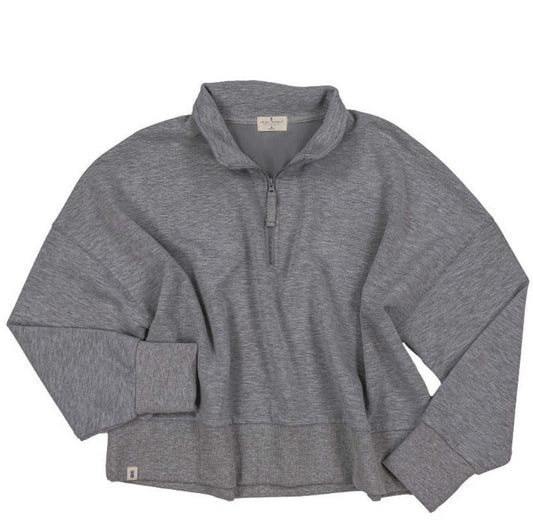 Simply Southern Gray Quarter Zip